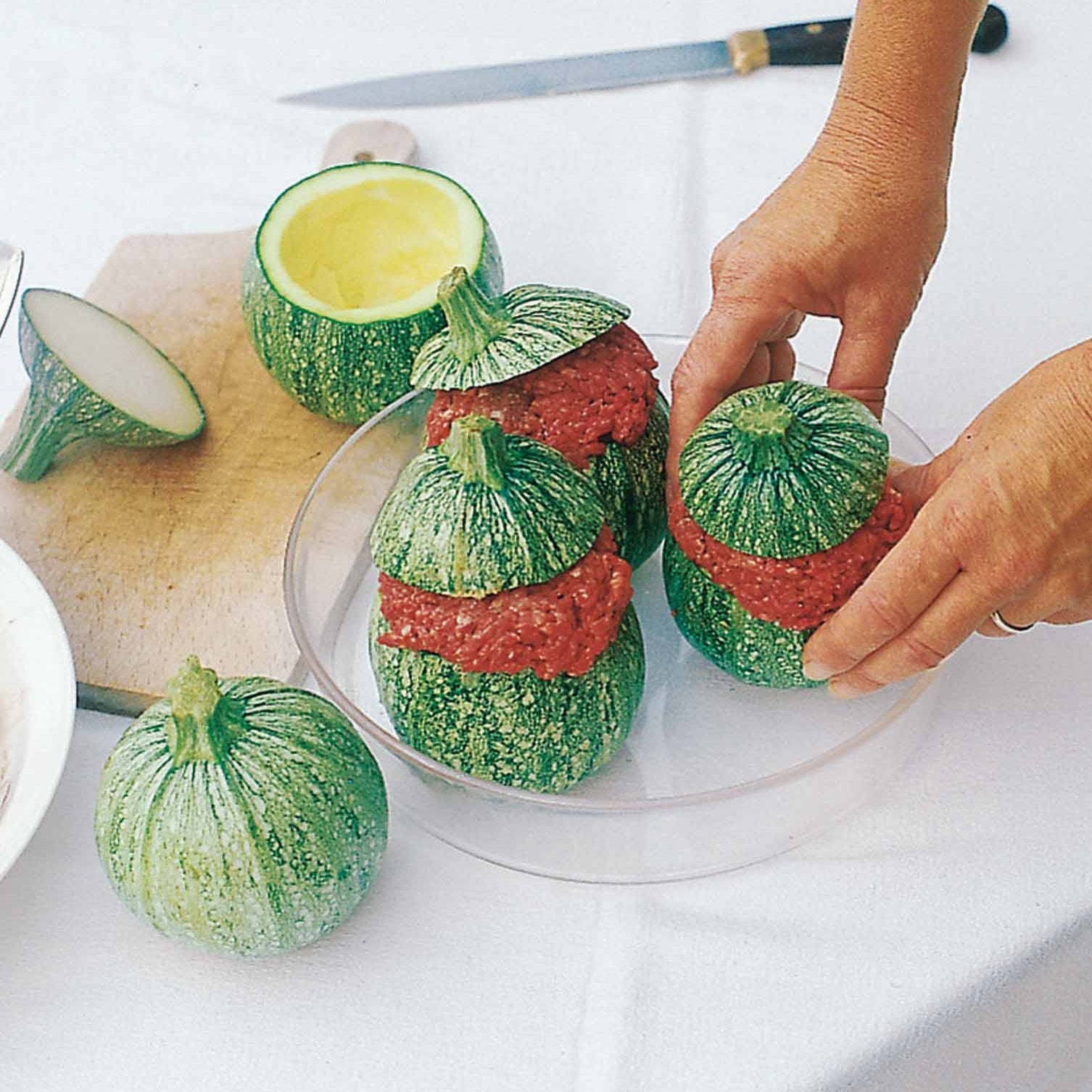 Courgettes - Courgette De Nice à fruits ronds - Cucurbita pepo de nice à fruits ronds