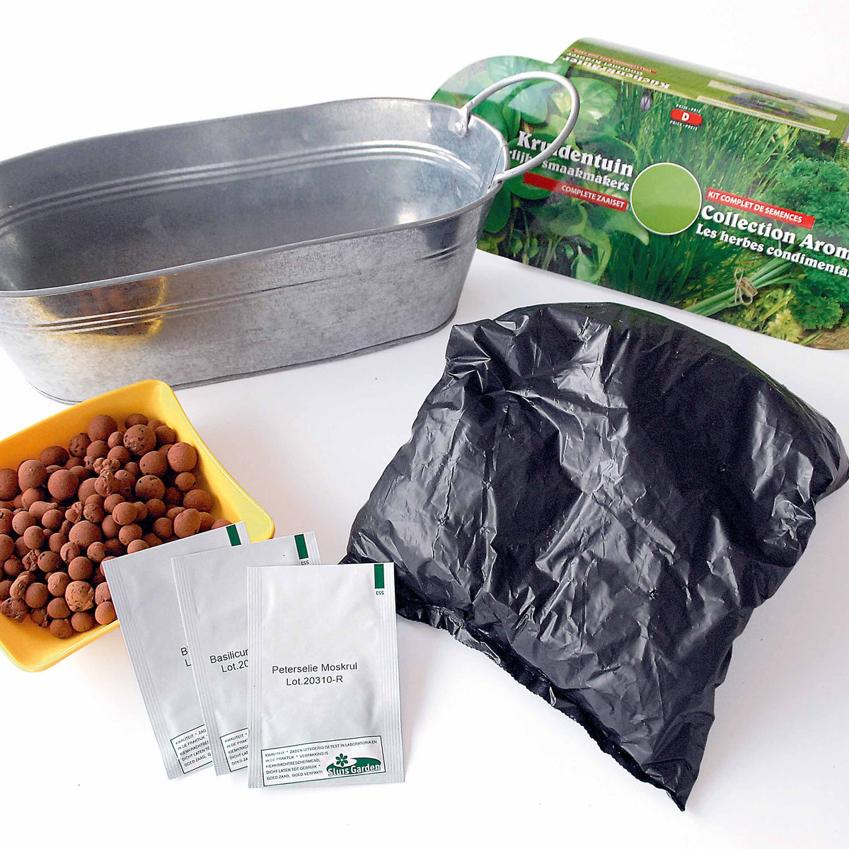 Le kit 3 aromatiques en jardinière zinc -  - Willemse