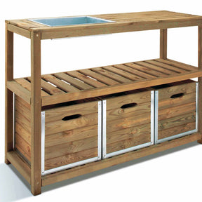 Table de préparation teintée brun - Willemse