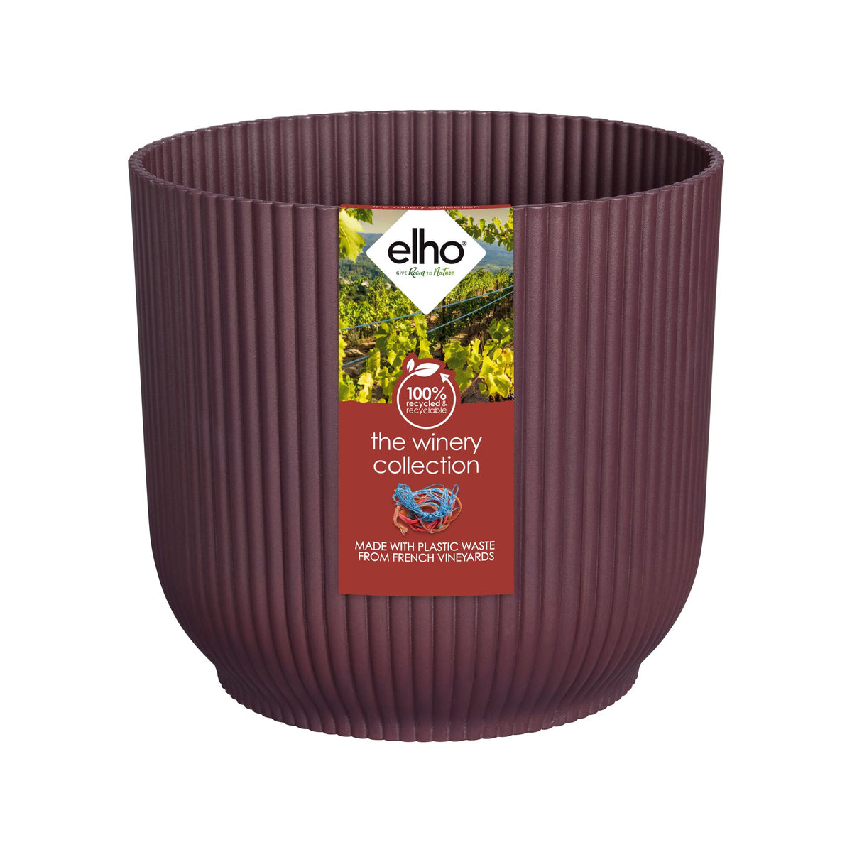 Cache-Pot The Winery collection Rouge bordeaux ELHO - Willemse