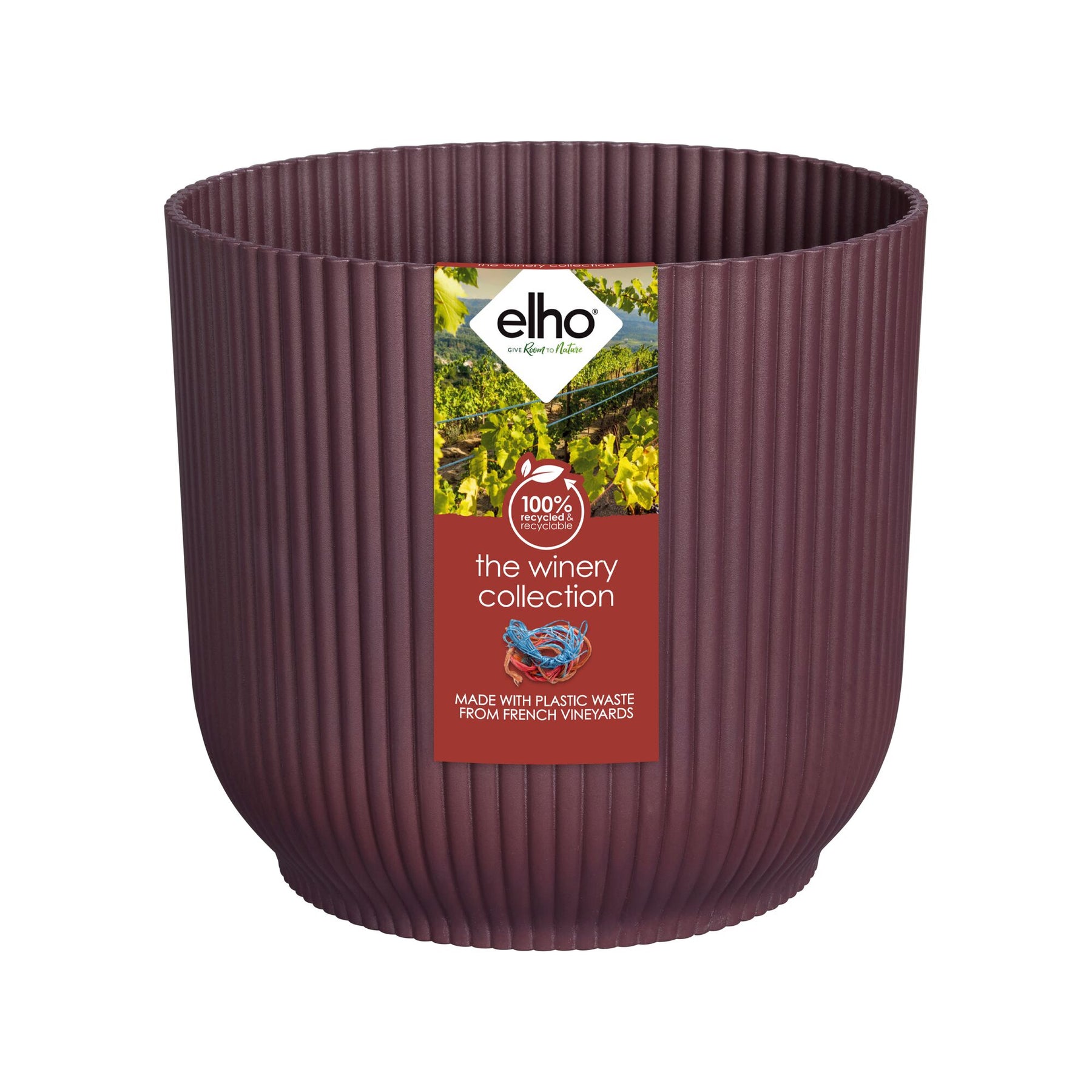 Cache-Pot The Winery collection Rouge bordeaux ELHO - Willemse