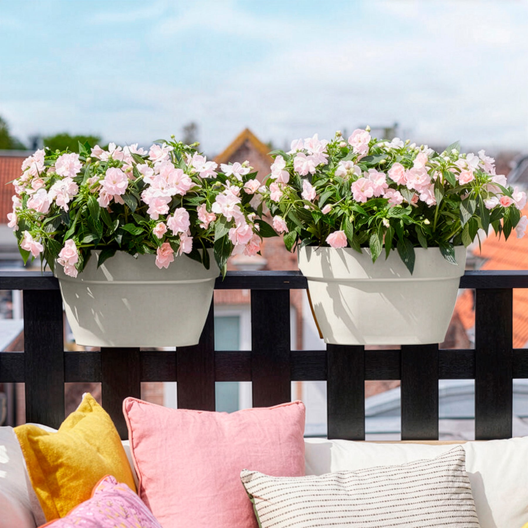 - Balconière  Vibia Campana Flower Bridge Blanc - Jardinières et balconnières