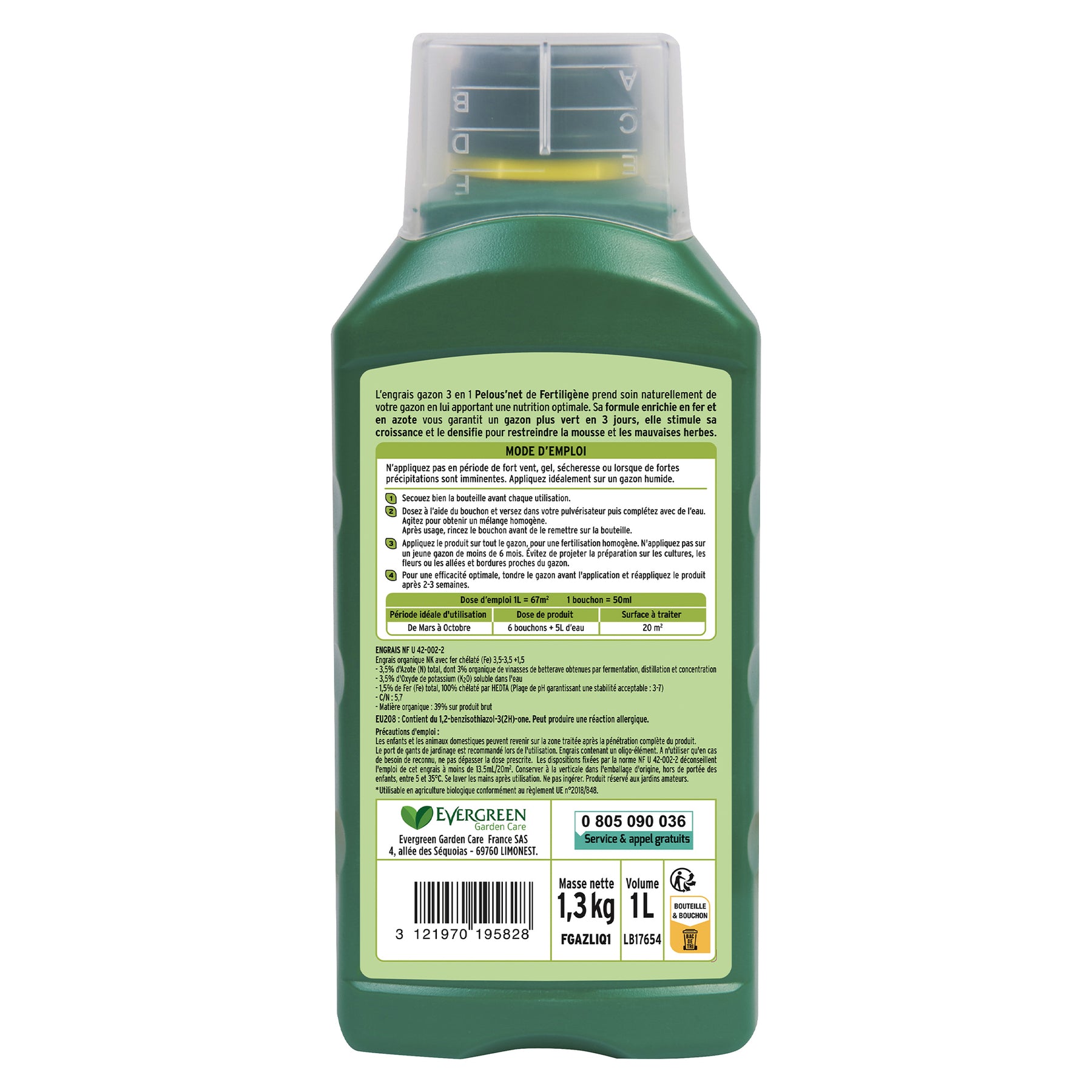 Engrais gazon liquide 3 en 1 FERTILIGENE -  - Willemse