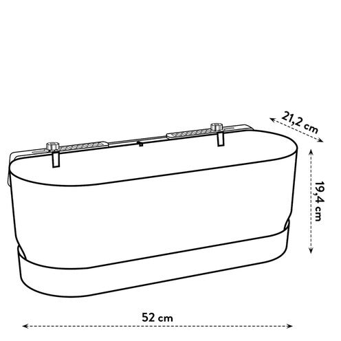  - Balconnière Greenville Blanc - Jardinières et balconnières