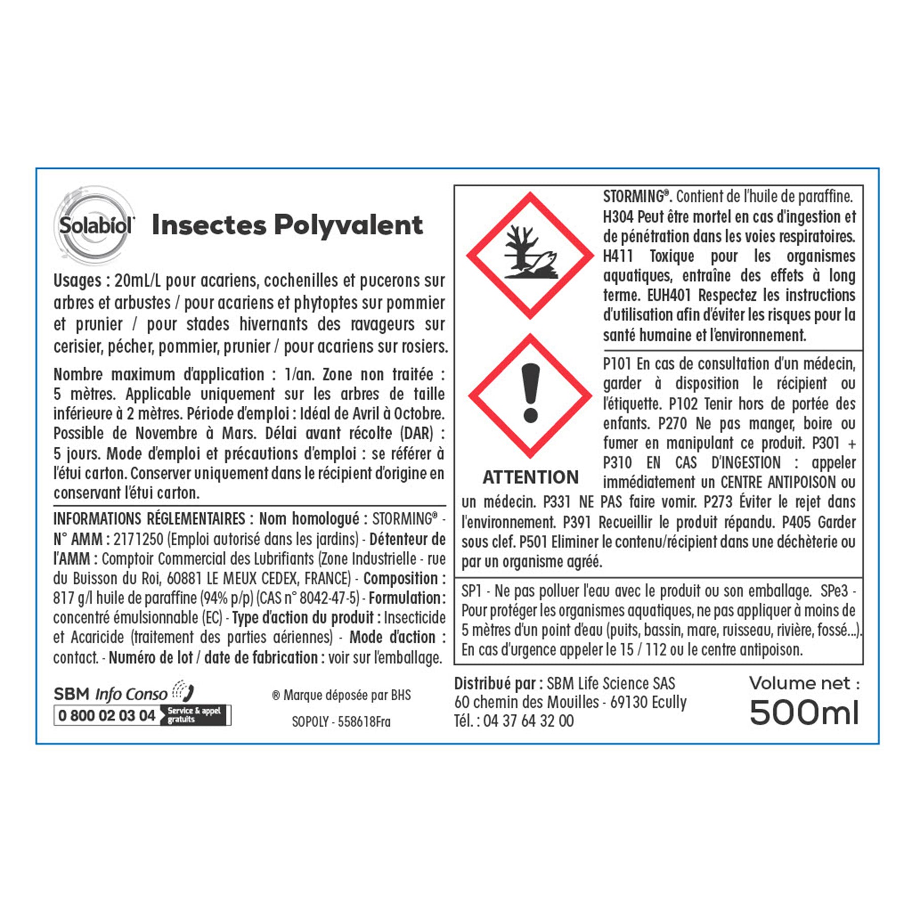 Insecticide polyvalent SOLABIOL -  - Willemse
