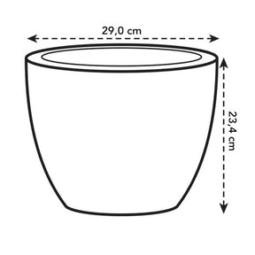  - Pot Pure Soft Round blanc ELHO - Suspensions