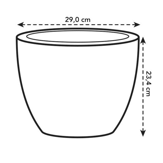 - Pot Pure Soft Round blanc ELHO - Suspensions