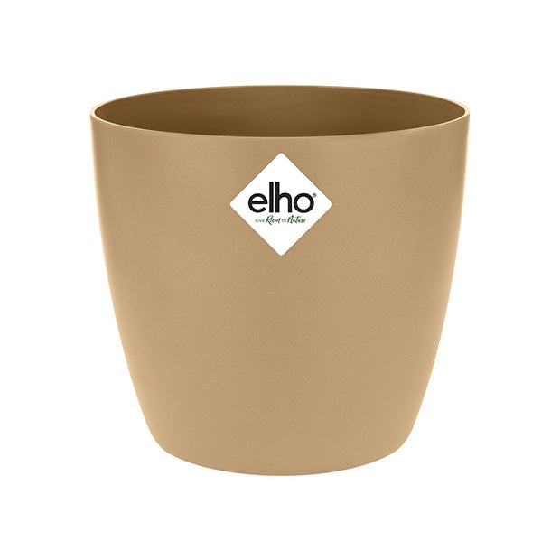 Elho Cache-pot Brussels rond brun cookie - Willemse