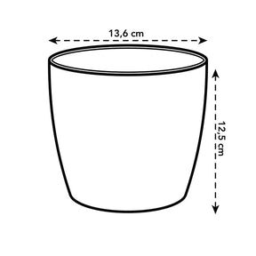 Cache-pots & Pots - Elho Cache-pot Brussels rond brun cookie - 