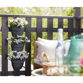 Vente 3 Pots de fleurs Vibia campana forêt Anthracite ELHO - 