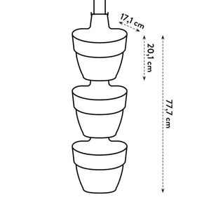 3 Pots de fleurs Vibia campana forêt Anthracite ELHO - Cache-pots & Pots - Willemse